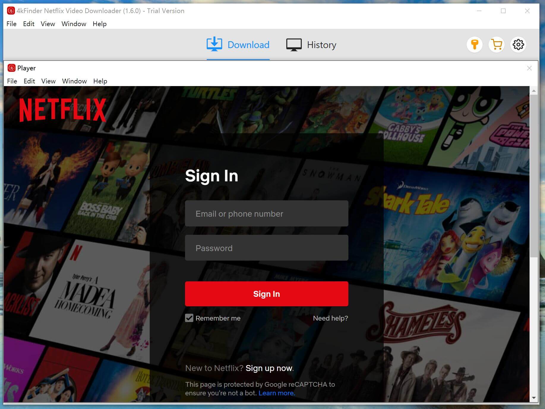 Start 4kFinder Netflix Video Downloader