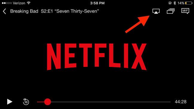 cast Netflix videos from iPhone