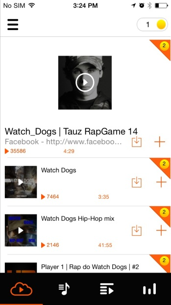 muat turun trek SoundCloud ke iPhone