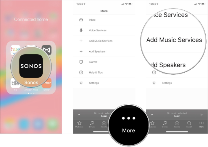 向 Sonos 添加音樂服務